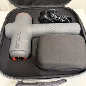 Sharper Image Power Percussion Handheld Deep Tissue Massager Gray Tested